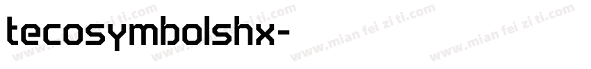 tecosymbolshx字体转换
