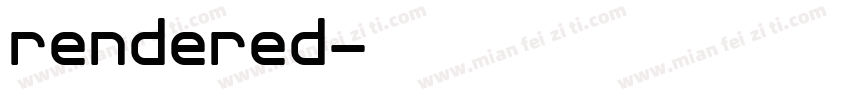 rendered字体转换