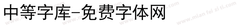 中等字库字体转换