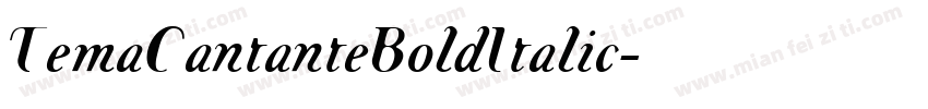 TemaCantanteBoldItalic字体转换