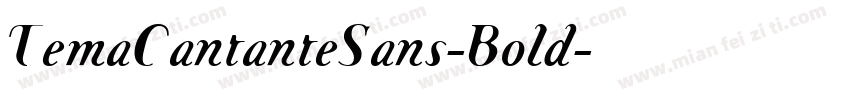 TemaCantanteSans-Bold字体转换