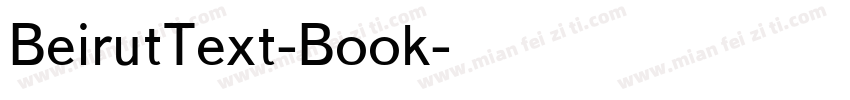 BeirutText-Book字体转换