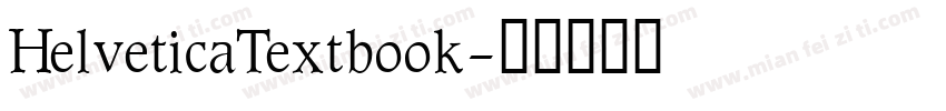HelveticaTextbook字体转换
