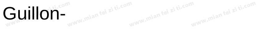 Guillon字体转换