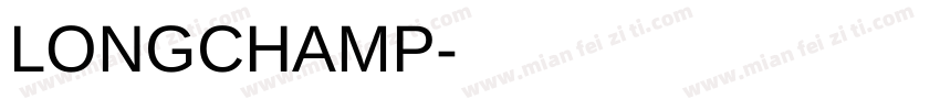 LONGCHAMP字体转换
