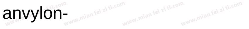 anvylon字体转换