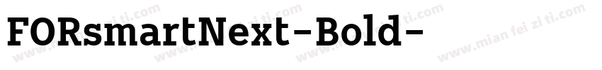 FORsmartNext-Bold字体转换
