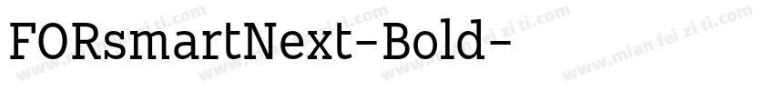 FORsmartNext-Bold字体转换