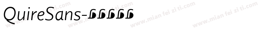 QuireSans字体转换