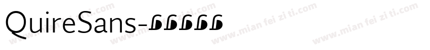 QuireSans字体转换
