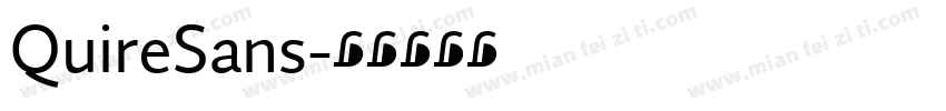 QuireSans字体转换