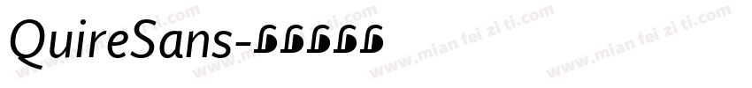 QuireSans字体转换