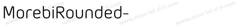 MorebiRounded字体转换
