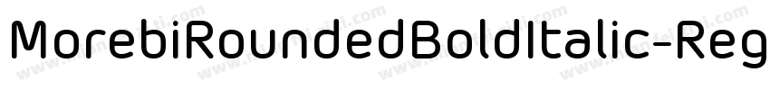 MorebiRoundedBoldItalic-Reg字体转换