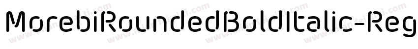 MorebiRoundedBoldItalic-Reg字体转换