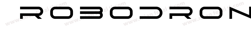 英文RobodronRegular字体转换