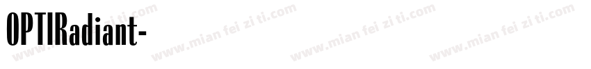 OPTIRadiant字体转换