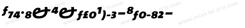 TheMixExtraBold-Italic字体转换