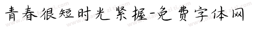 青春很短时光紧握字体转换