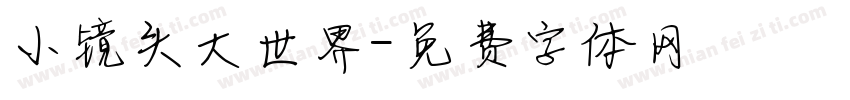 小镜头大世界字体转换
