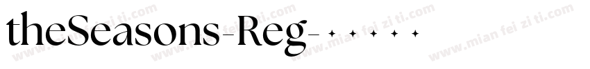 theSeasons-Reg字体转换