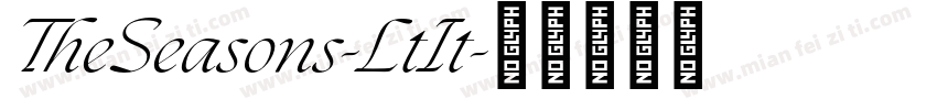 TheSeasons-LtIt字体转换