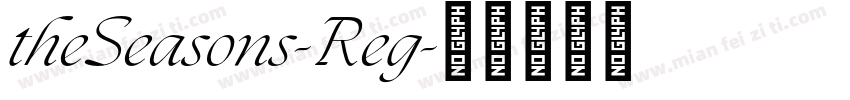 theSeasons-Reg字体转换