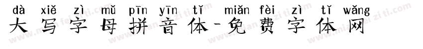 大写字母拼音体字体转换