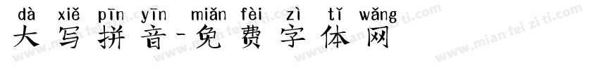 大写拼音字体转换