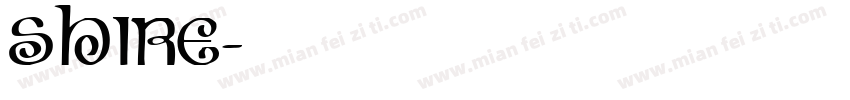 shire字体转换