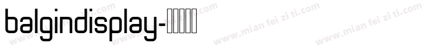 balgindisplay字体转换