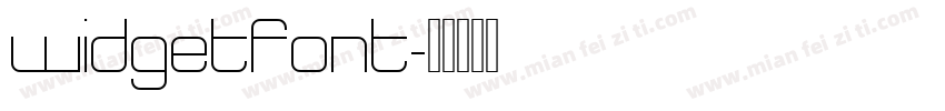 widgetfont字体转换