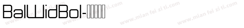 BalWidBol字体转换
