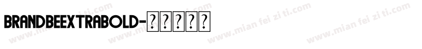 BrandbeExtraBold字体转换