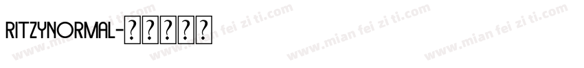 RitzyNormal字体转换