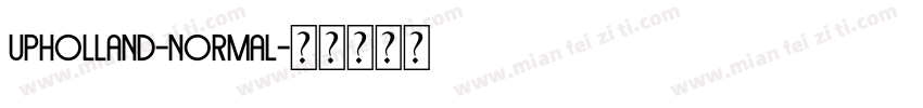 Upholland-Normal字体转换