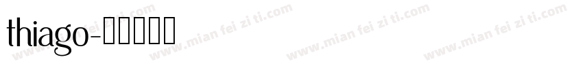 thiago字体转换