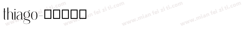 thiago字体转换