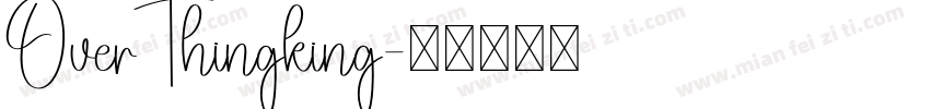 OverThingking字体转换