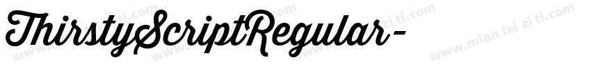 ThirstyScriptRegular字体转换