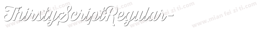 ThirstyScriptRegular字体转换