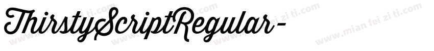 ThirstyScriptRegular字体转换