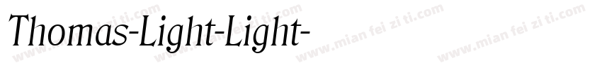 Thomas-Light-Light字体转换