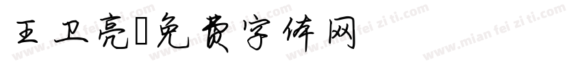 王卫亮字体转换