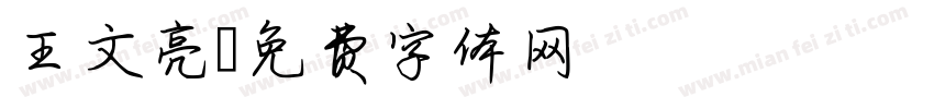 王文亮字体转换