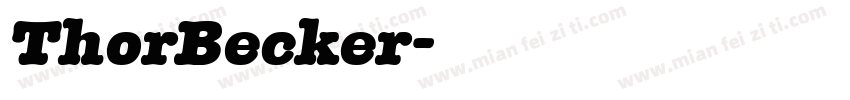 ThorBecker字体转换