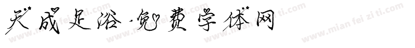 天成足浴字体转换