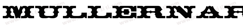 mullernarrow字体转换