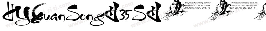 HYXuanSong-35S字体转换