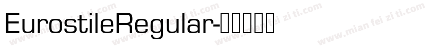 EurostileRegular字体转换